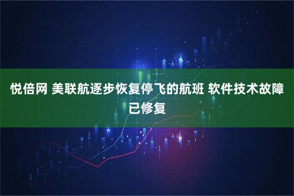 悦倍网 美联航逐步恢复停飞的航班 软件技术故障已修复