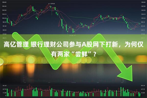 高亿管理 银行理财公司参与A股网下打新，为何仅有两家“尝鲜”？
